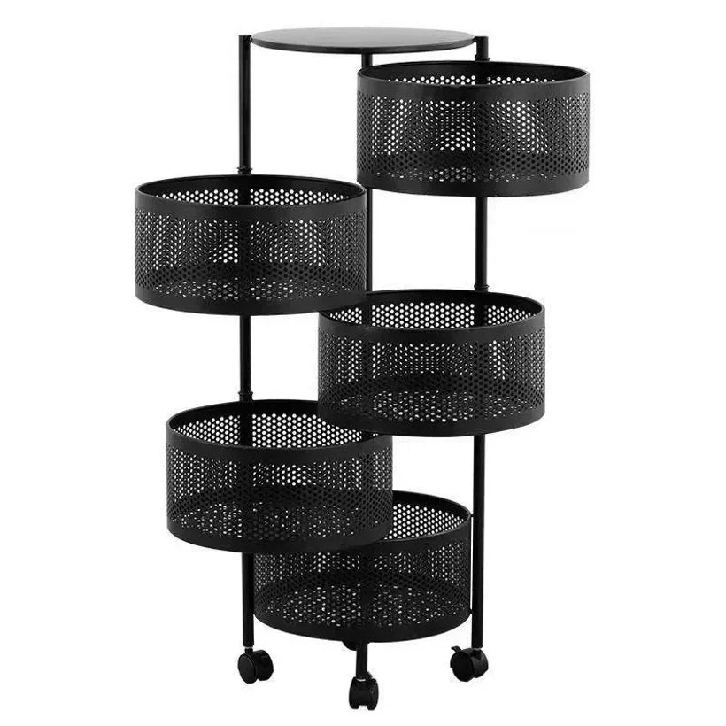 5-Layers Kitchen Storage Rack with Wheels